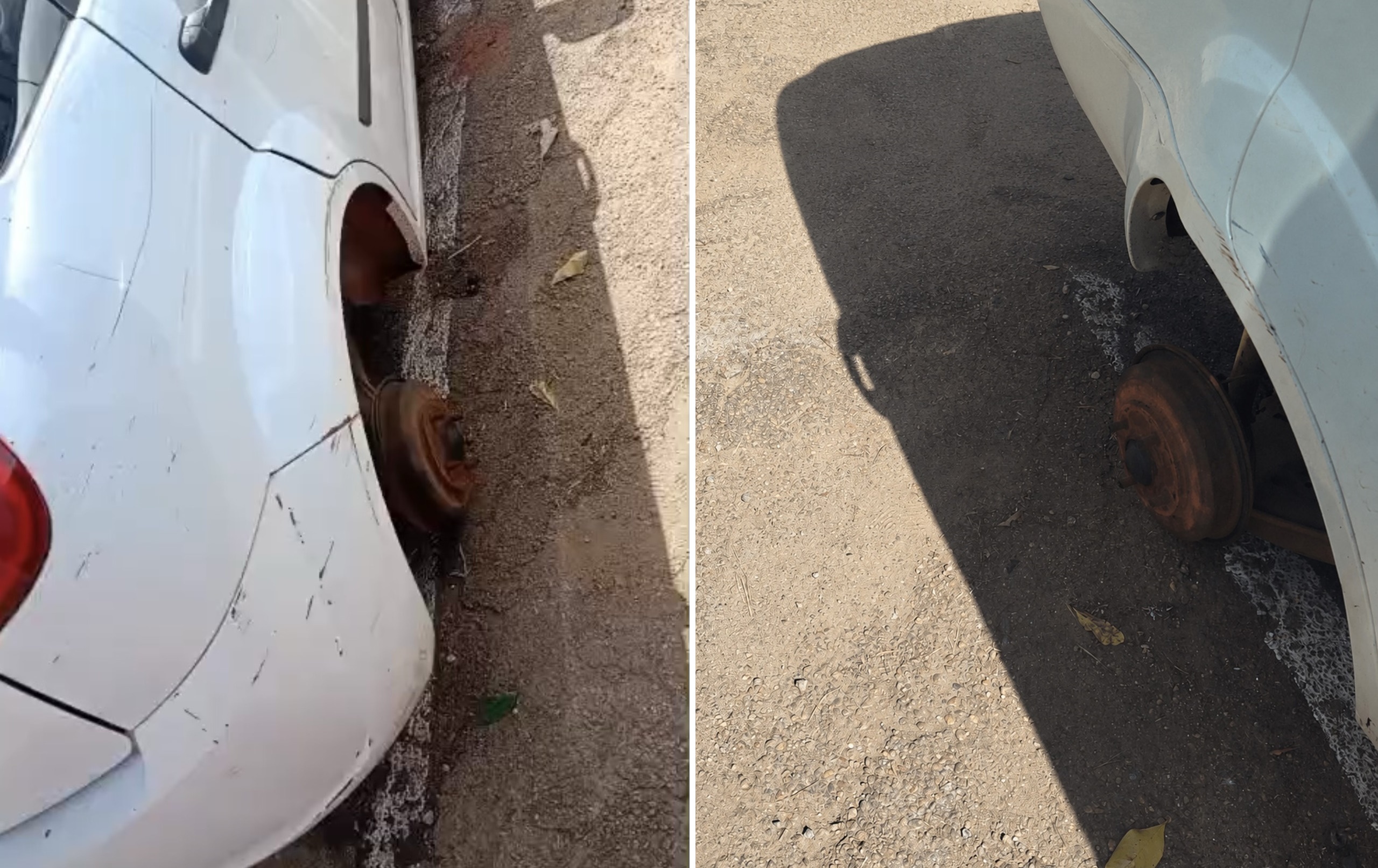 Furto de roda em estacionamento de hospital revolta morador de Para&iacute;so do Tocantins