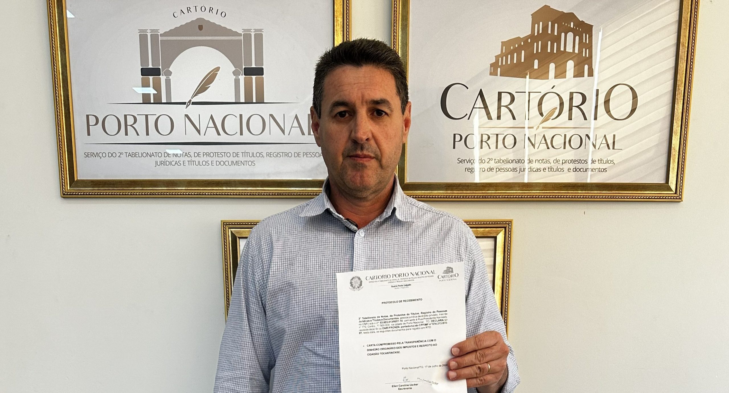 Pr&eacute;-candidato Maur&iacute;cio Buffon registra em cart&oacute;rio compromisso com transpar&ecirc;ncia e fiscaliza&ccedil;&atilde;o dos recursos p&uacute;blicos