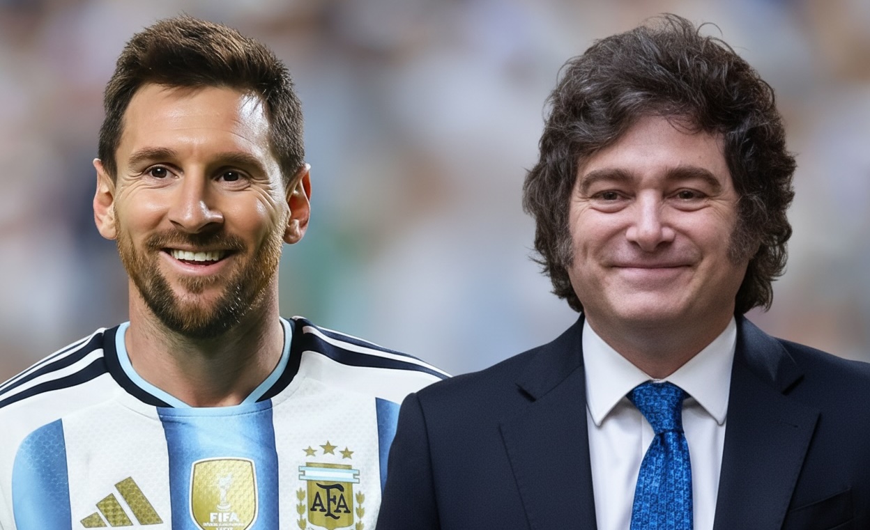 Milei mant&eacute;m ritual e v&ecirc; final da Argentina em Olivos