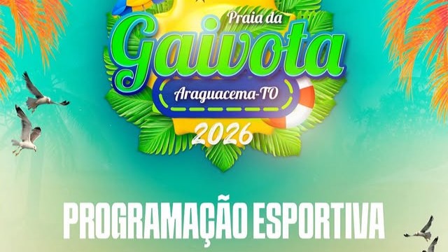 Praia da Gaivota recebe programa&ccedil;&atilde;o esportiva com 12 modalidades em Araguacema