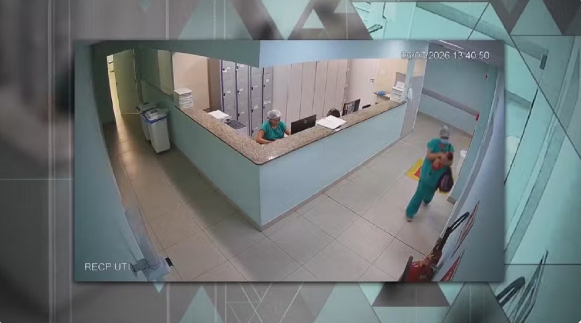 T&eacute;cnica de enfermagem &eacute; presa ap&oacute;s tentar levar rec&eacute;m-nascida escondida em bolsa