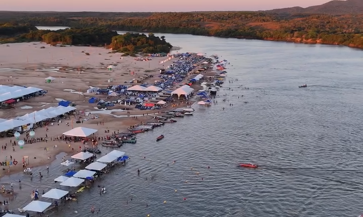 Temporada de praia no Tocantins encanta turistas e surpreende o Brasil