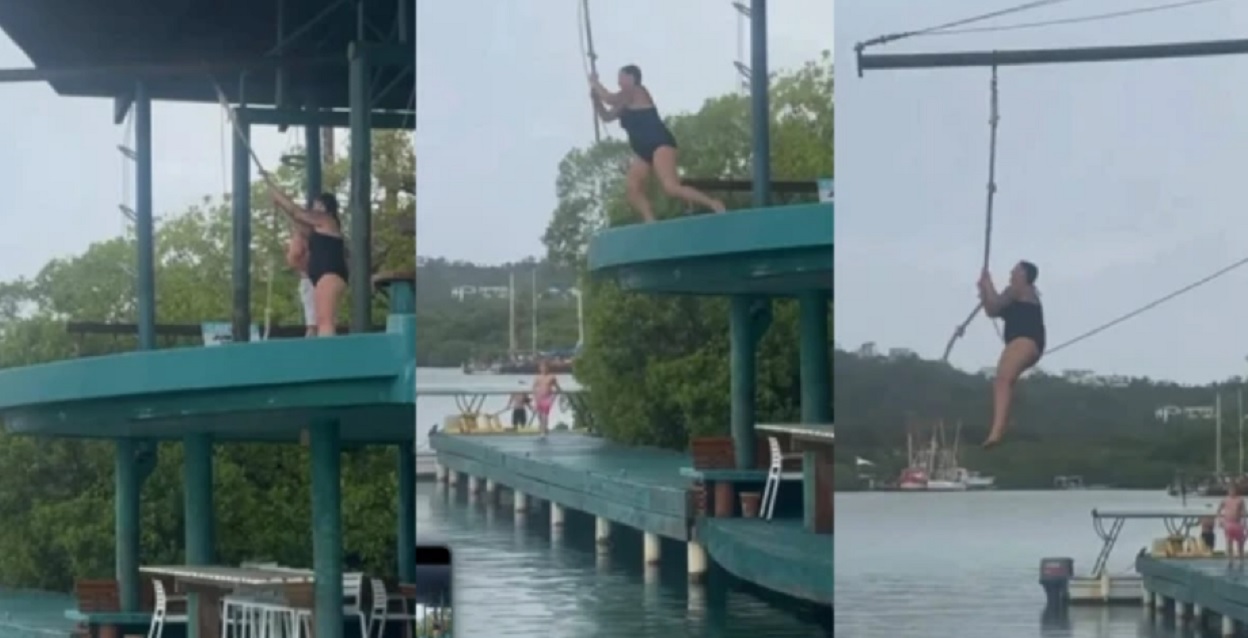 V&iacute;deo mostra momento em que turista sofre grave les&atilde;o durante tirolesa em cruzeiro