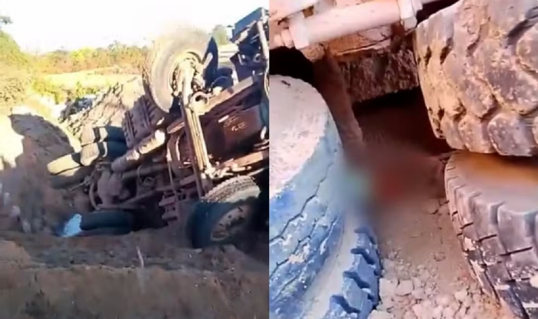 Trabalhador morre ap&oacute;s caminh&atilde;o cair em ribanceira durante obra em rodovia no Tocantins